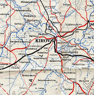 Kirov Stadt....vor ca. fünfzig Jahren....