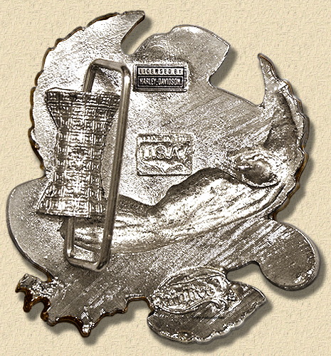   Gürtelschnalle Harley-Davidson "LIVE TO RIDE, RIDE TO LIVE"  aus der Raintree-Buckle Harley Davidson Edition.