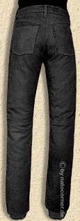 Lederjeans 501, schaut gut aus